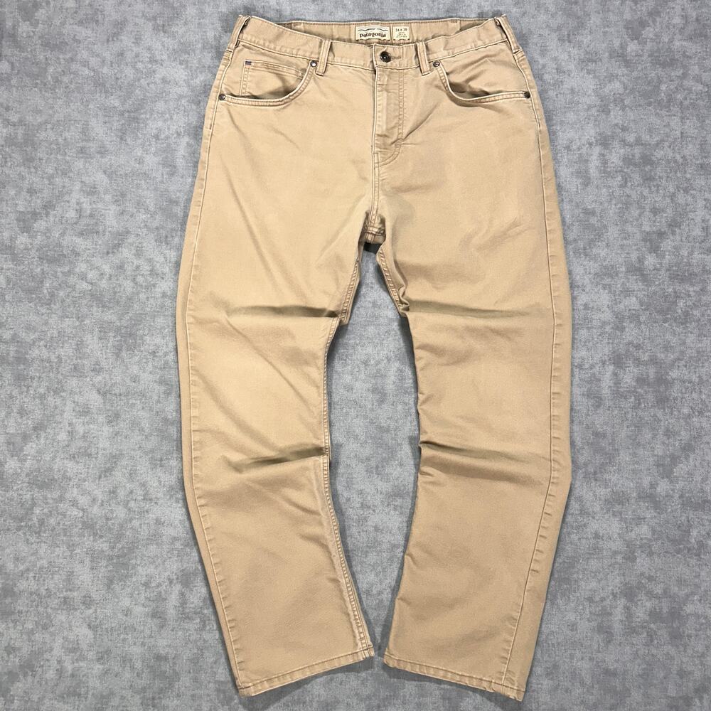 Patagonia Performance Twill Jeans Mens 34x30 Khaki Organic Cotton 56480